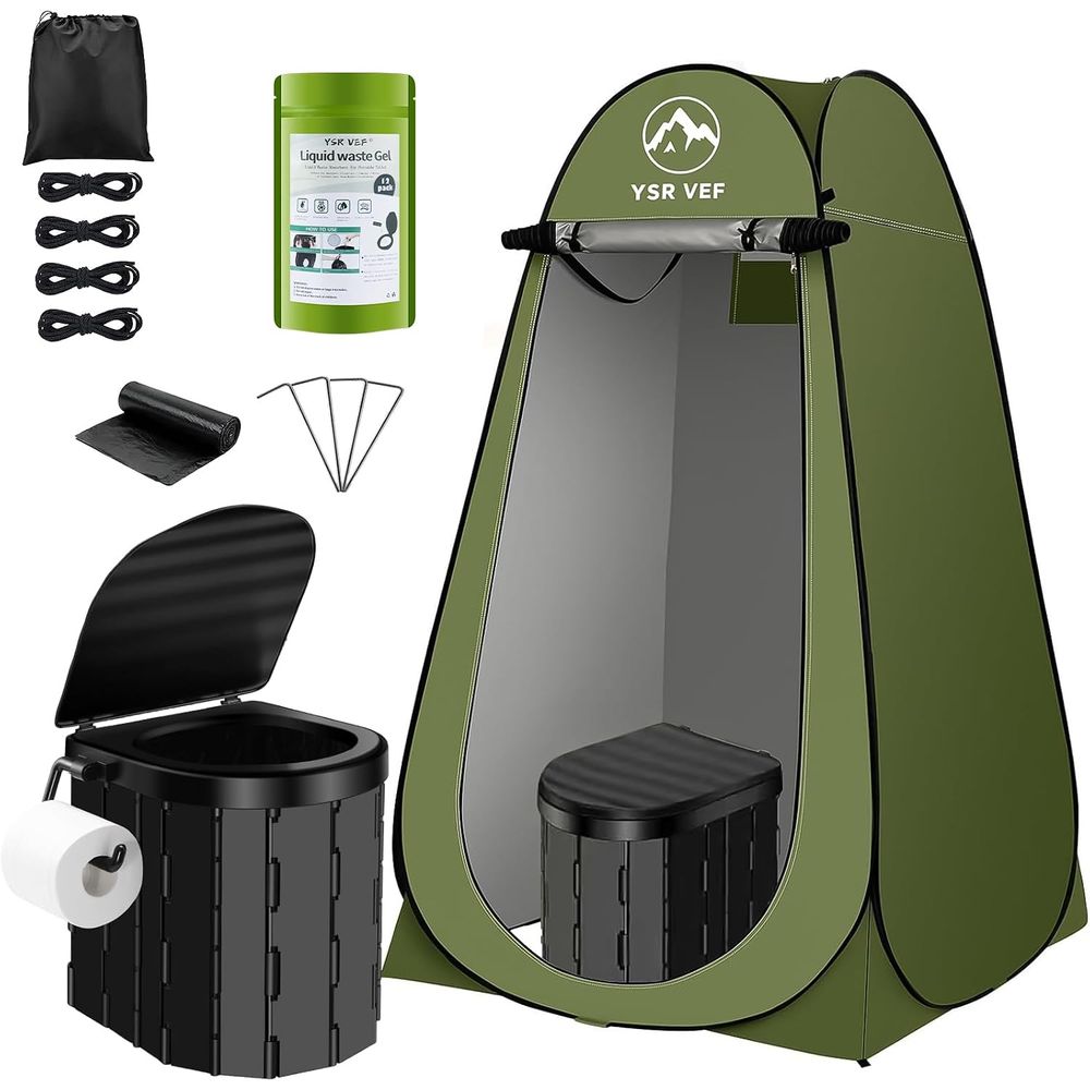 Outdoor Camping Shower - Przenośny Zestaw Toaletowy, Toaleta Kempingowa z