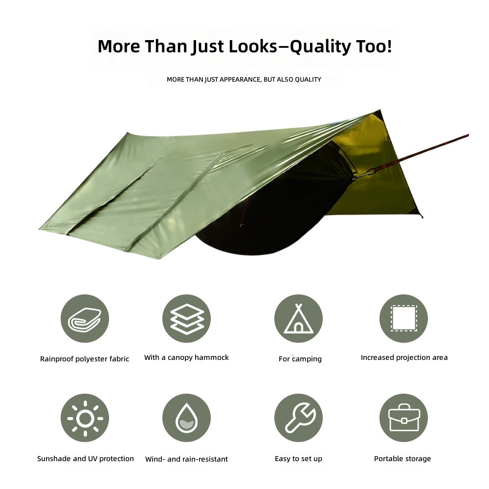 Outdoor Camping Mosquito Net - Hamak z osłoną przeciwsłoneczną, wodoodporny namiot