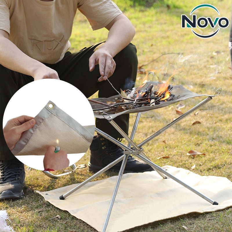 Outdoor Camping Mat - Mata ognioodporna do ogniska na kempingu,