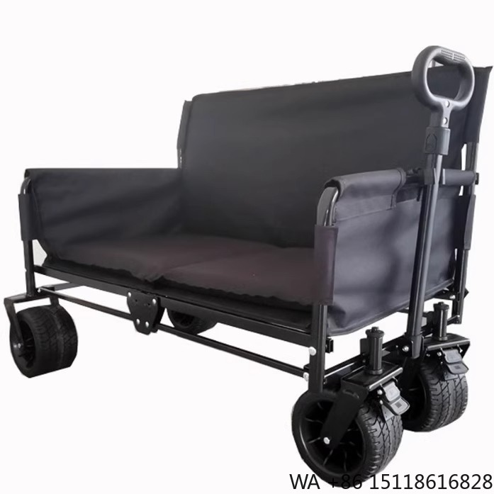 Outdoor Camping Furniture - Wielofunkcyjny, składany wózek metalowy na czterech