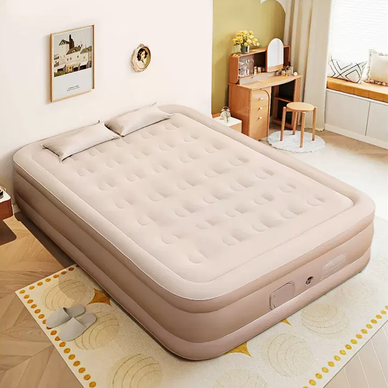 Outdoor Camping Furniture - Materac dmuchany Queen z wbudowaną pompą