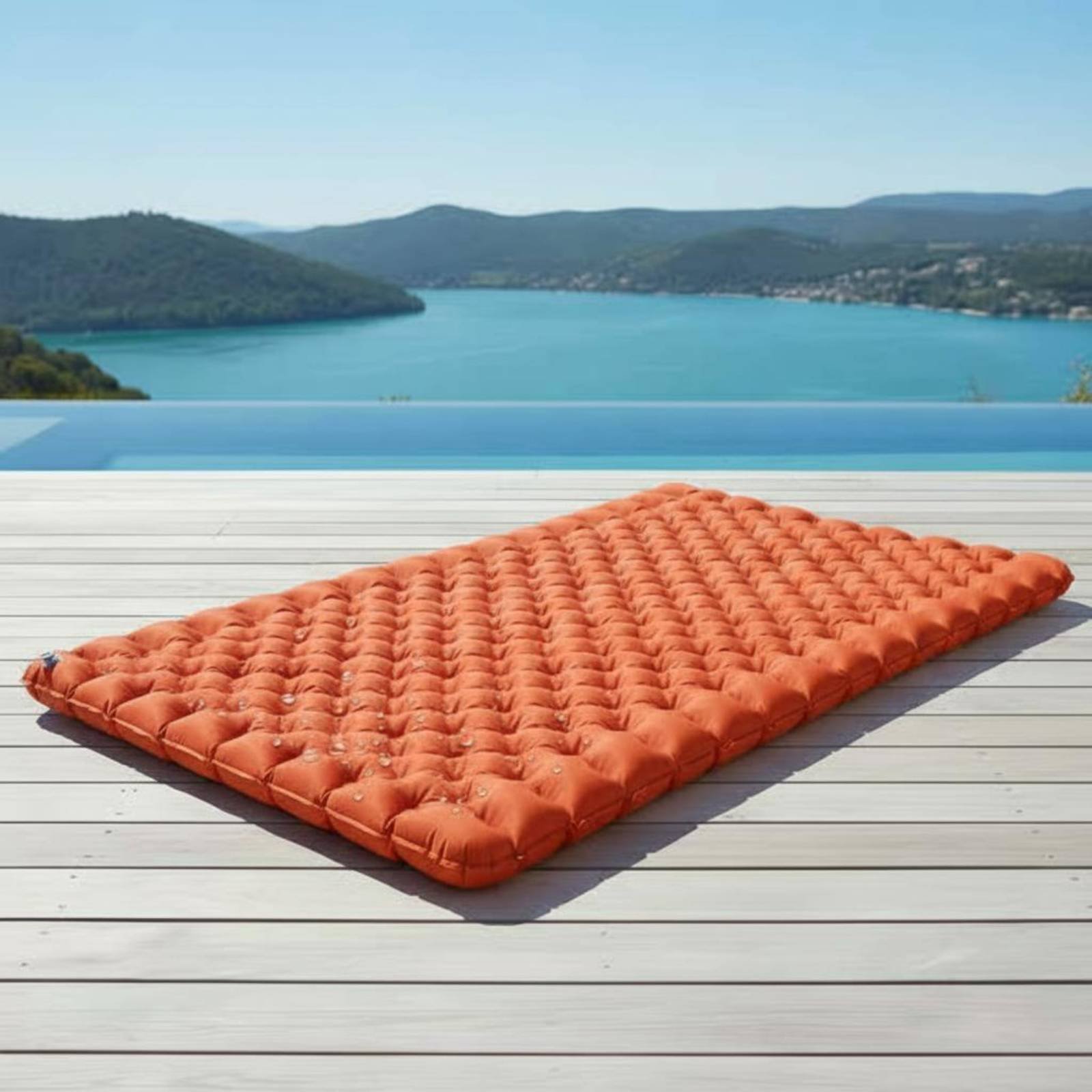 Outdoor Camping Mat - Nadmuchiwana mata kempingowa Nylon TPU Nadmuchiwana