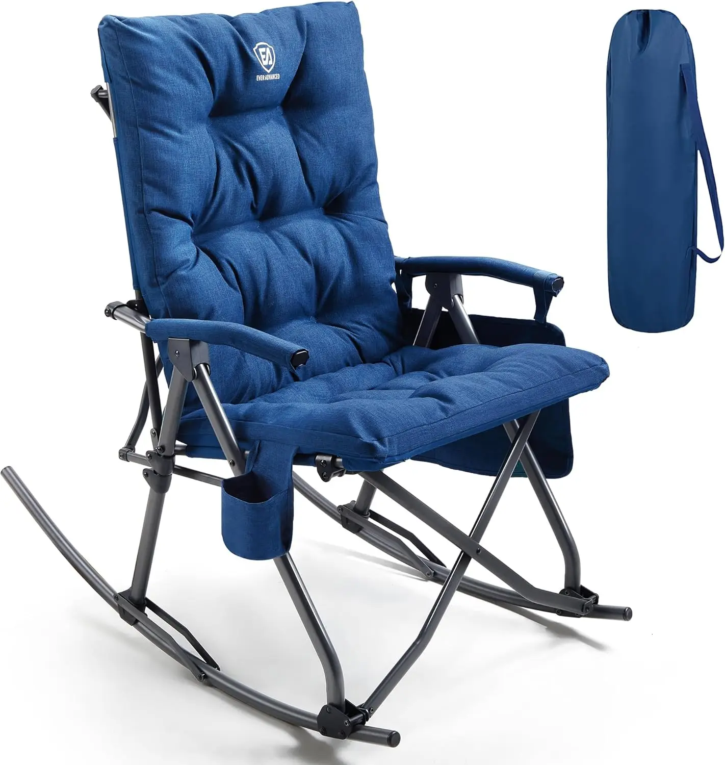 Outdoor Oversized Camping Chair - Duże składane krzesło kempingowe z funkcją