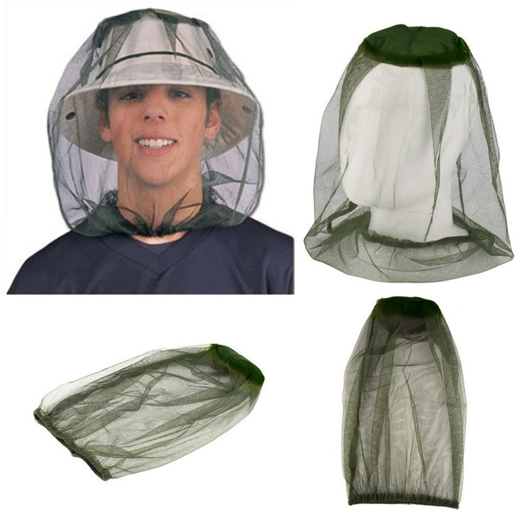Outdoor Camping Mosquito Net - Czapka z moskitierą podróżna, chroniąca przed