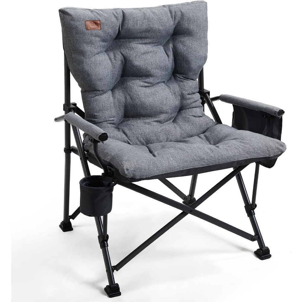 Outdoor Oversized Camping Chair - Składane krzesło kempingowe o dużej wytrzymałości