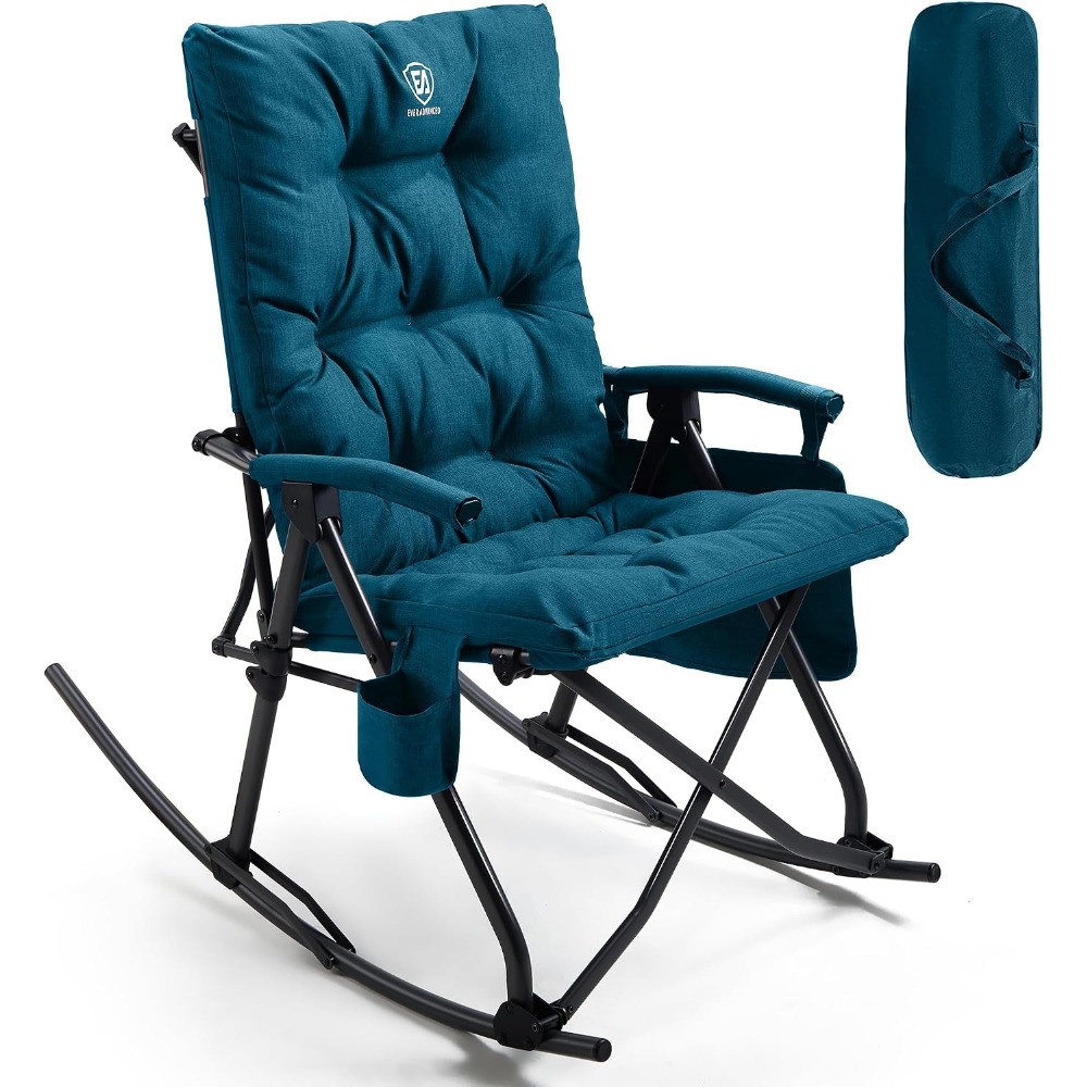 Outdoor Oversized Camping Chair - Duże składane krzesło kempingowe z funkcją