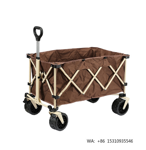 Outdoor Camping Furniture - Wysokoklasowy składany wózek plażowy z 7-calowym