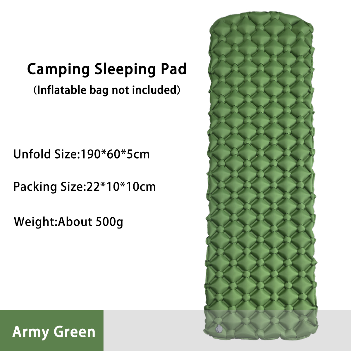 Outdoor Camping Mat - Nadmuchiwany materac kempingowy do namiotu, składane