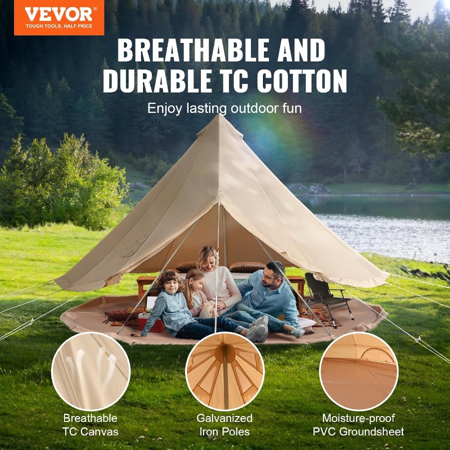 Namiot typu „yurt” z płótna, p – Outdoor Yurt Camping recenzja i cena