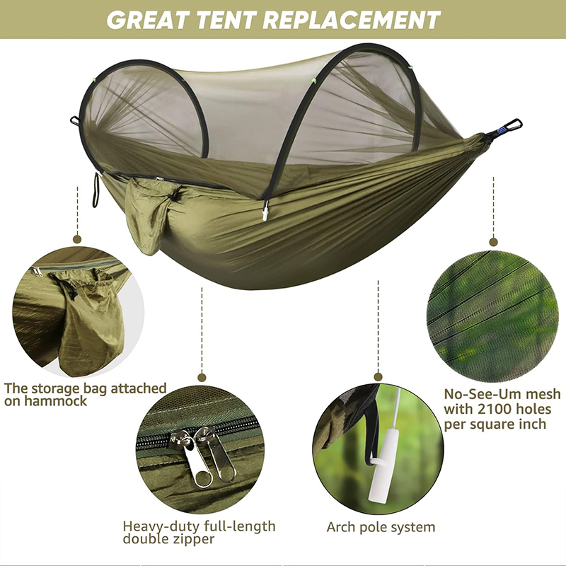 Hamak kempingowy z moskitierą, – Outdoor Camping Mosquito Net recenzja i cena