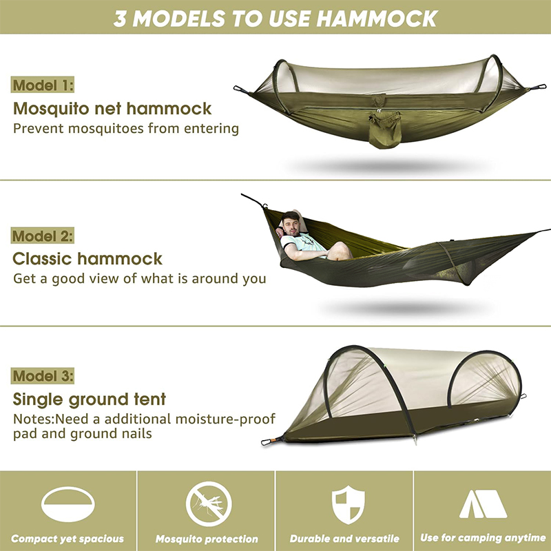 Hamak kempingowy z moskitierą, – Outdoor Camping Mosquito Net recenzja i cena