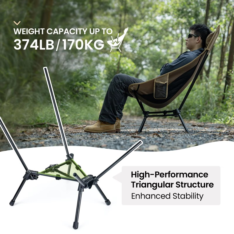 Składane krzesło kempingowe do – Outdoor Oversized Camping Chair recenzja i cena