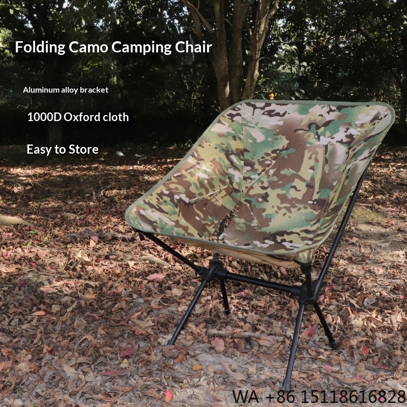 Krzesło księżycowe kamuflaż no – Outdoor Camping Chairs Folding recenzja i cena
