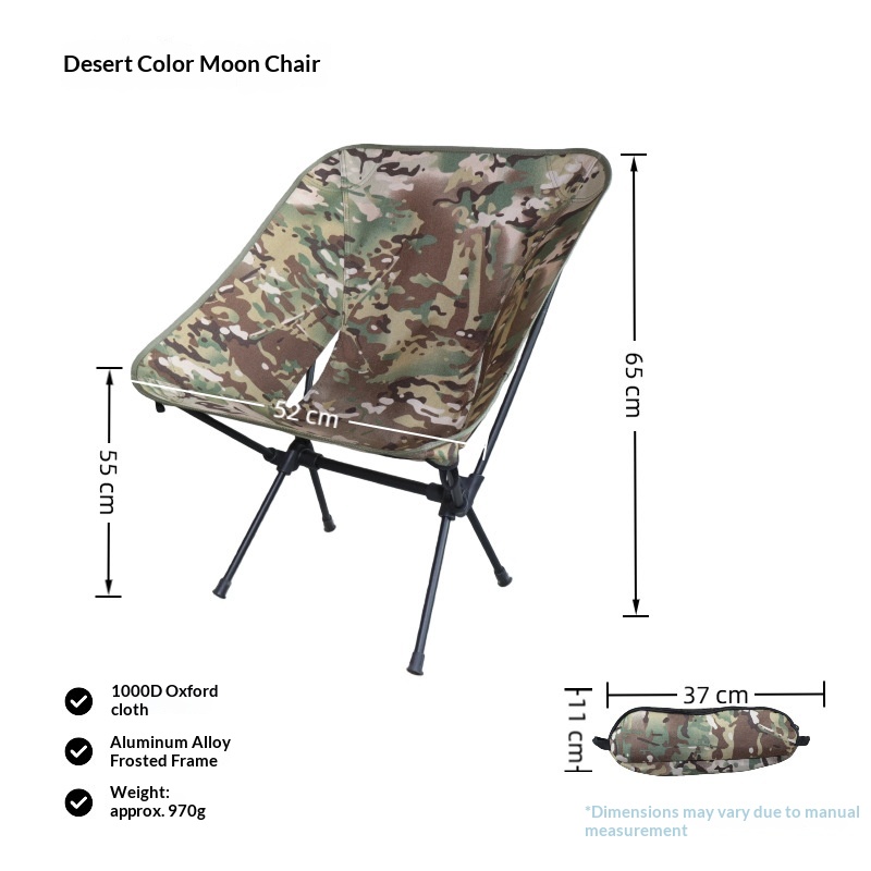 Krzesło księżycowe kamuflaż no – Outdoor Camping Chairs Folding recenzja i cena