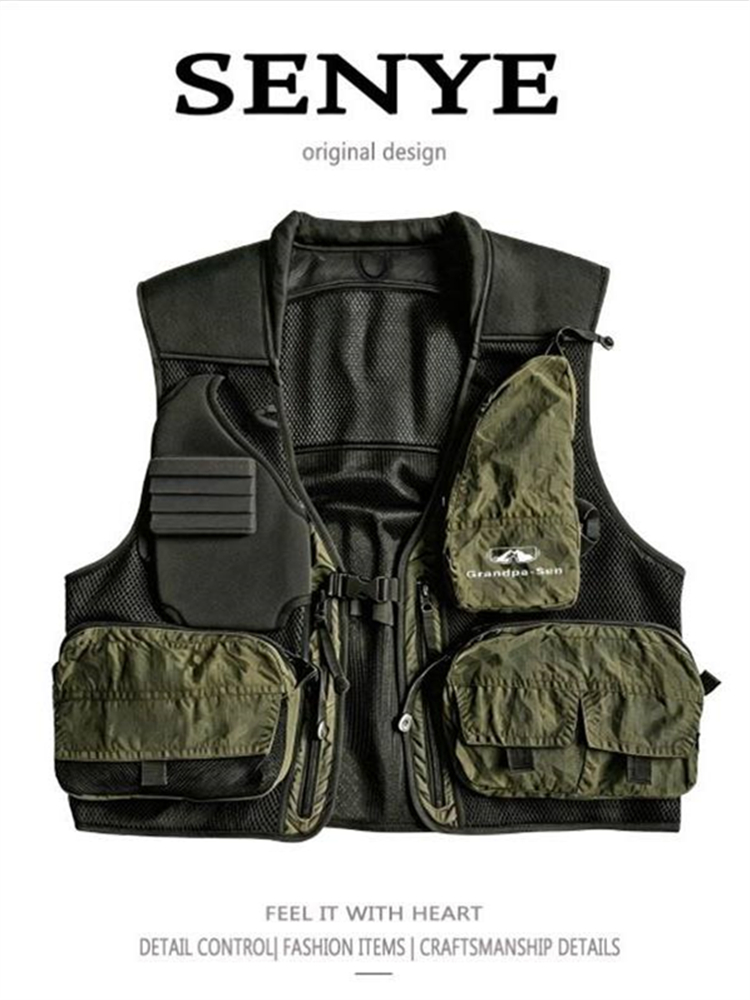 Kamizelka wędkarska na wędrówk – Outdoor Camping Vest recenzja i cena