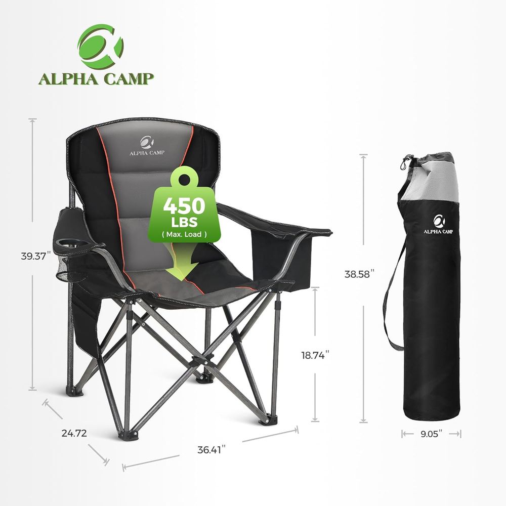 Wytrzymałe krzesło kempingowe  – Outdoor Oversized Camping Chair recenzja i cena