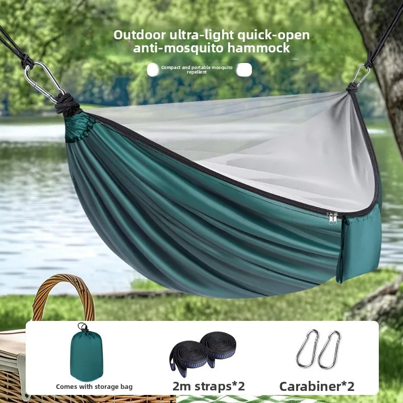 Lekki hamak kempingowy z moski – Outdoor Camping Mosquito Net recenzja i cena