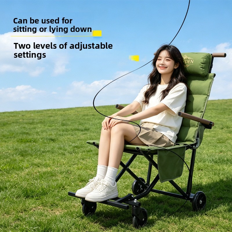 Składane krzesło na kółkach, l – Outdoor Camping Chairs Folding recenzja i cena