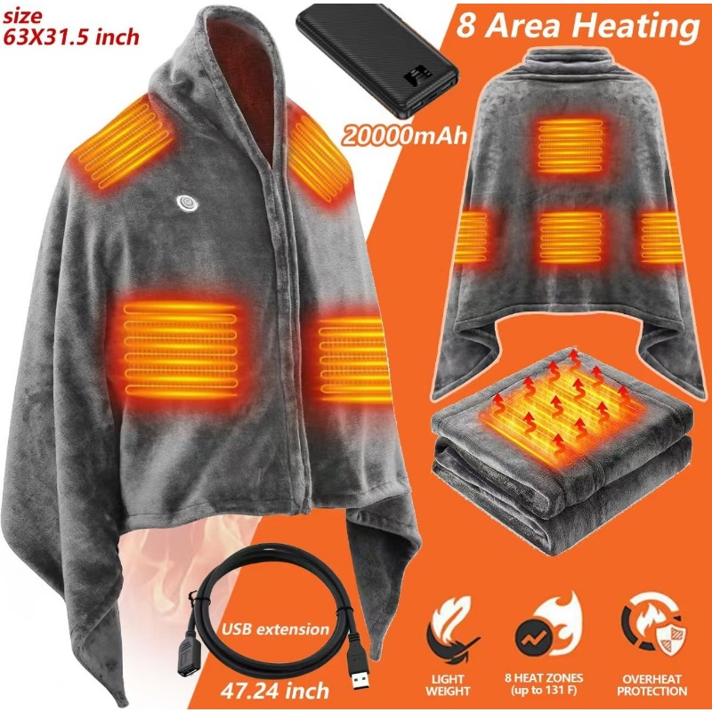 Koc grzewczy NewUSB 2025, elek – Outdoor Camping Heated Blanket recenzja i cena