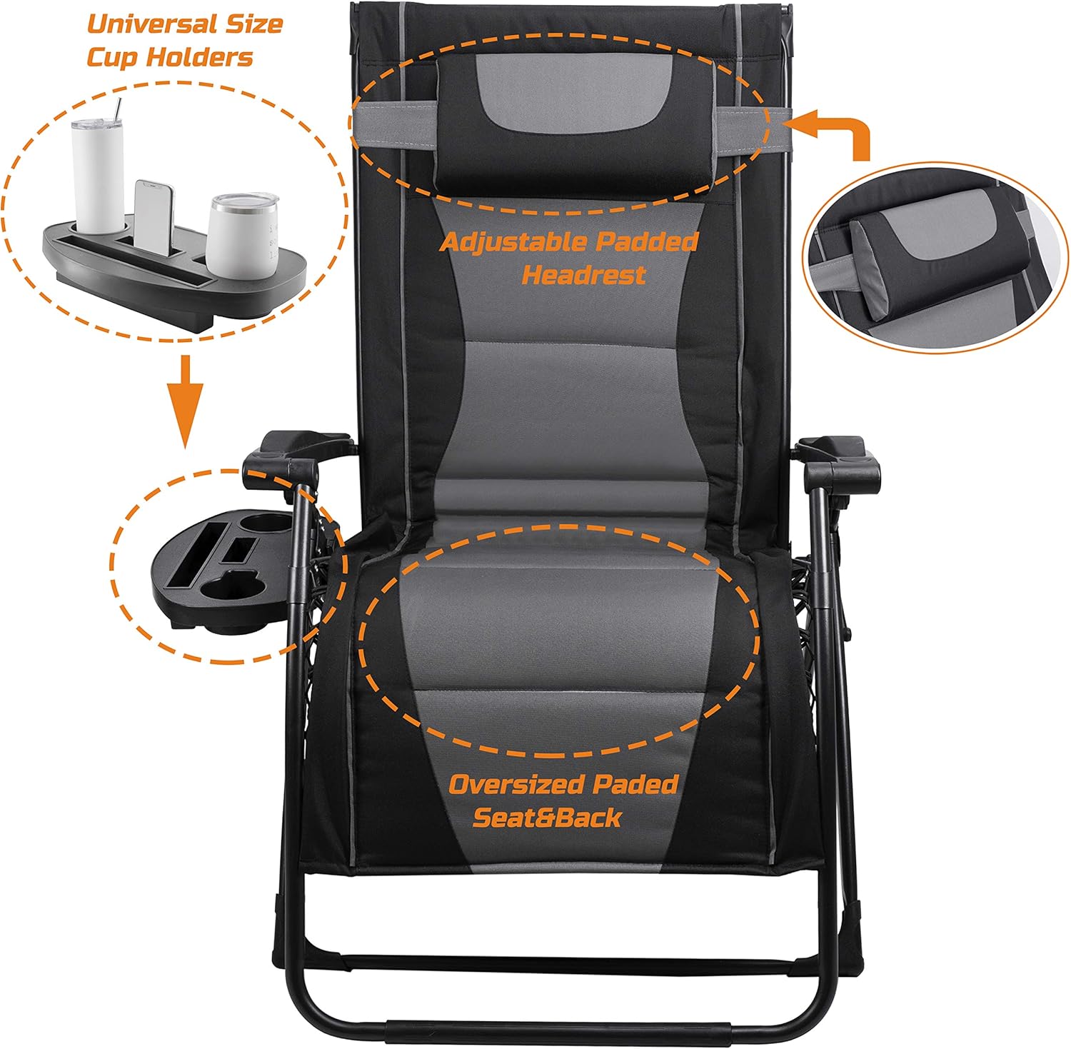 Krzesło rozkładane XXL, bardzo – Outdoor Oversized Camping Chair recenzja i cena