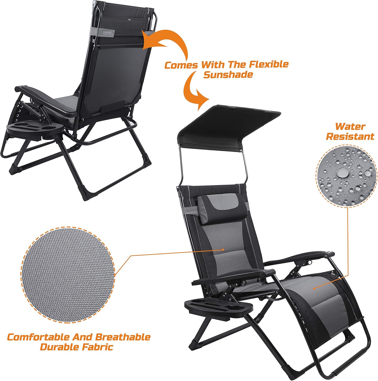 Krzesło rozkładane XXL, bardzo – Outdoor Oversized Camping Chair recenzja i cena